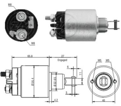 RELE DE PARTIDA 12V FIAT UNO RITMO REGATA - ZM 2579