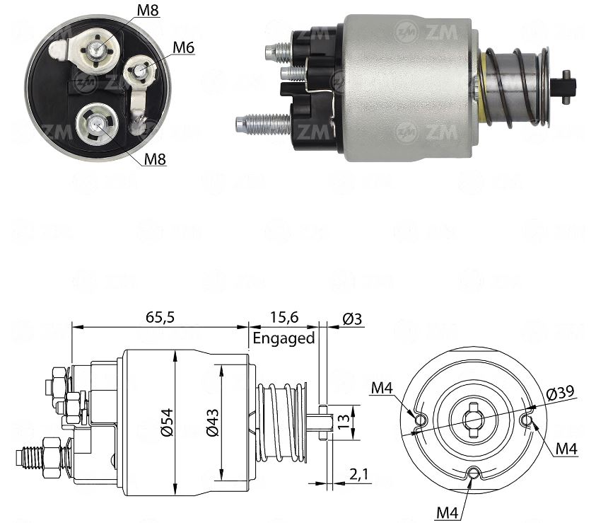 RELE DE PARTIDA 12V FORD F-150 EXPEDITION - ZM2591