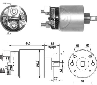 AUTOMATICO RELE MOTOR PARTIDA NISSAN FRONTIER 2008.. 12V - ZM2710  