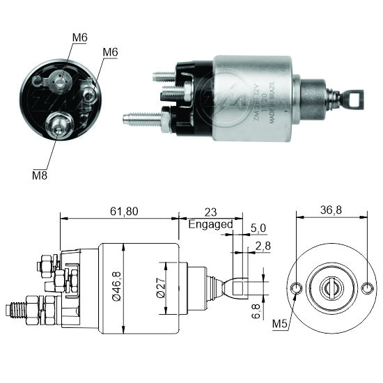AUTOMATICO PARTIDA BOSCH FIAT PALIO  - ZM281