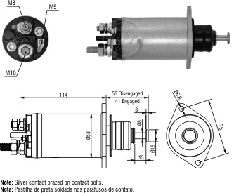 RELE MOTOR PARTIDA DELCO REMY 29MT 24V - ZM2818