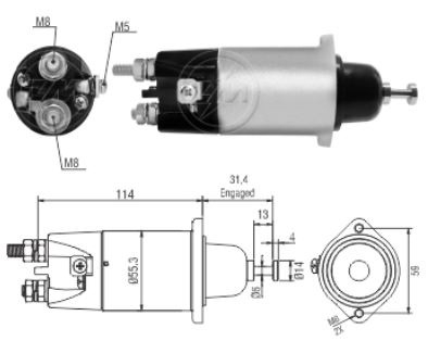 RELE DE PARTIDA 24V MITSUBISHI FUSO BUS - ZM 2898