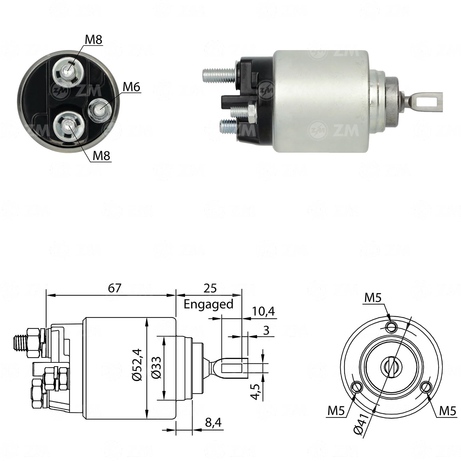 AUTOMATICO  MOTOR PARTIDA FIAT DUCATO FORD TRANSIT PEUGEOT BOXER  CITROEN JUMPER - ZM3-381