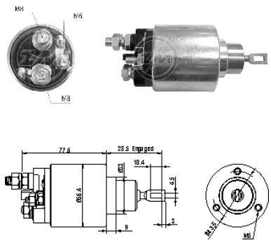 RELE DE PARTIDA 12V IVECO DAILY 1999 - ZM 3479