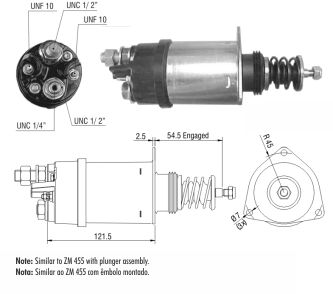 AUTOMATICO RELE MOTOR PARTIDA DELCO 37/41 MT C/PISTAO 12V - ZM355   