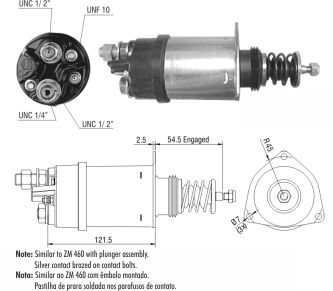 AUTOMATICO PARTIDA DELCO REMY 37MT 24V COM PISTAO MERCEDES-BENZ 1632 - ZM360 ZM