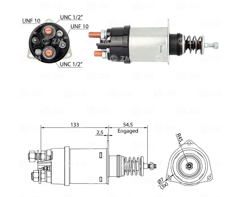 RELE MOTOR PARTIDA 41MT/42MT 24V - ZM361