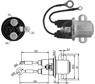 RELE AUXILIAR MOTOR PARTIDA DELCO 29MT 24V - ZM409   
