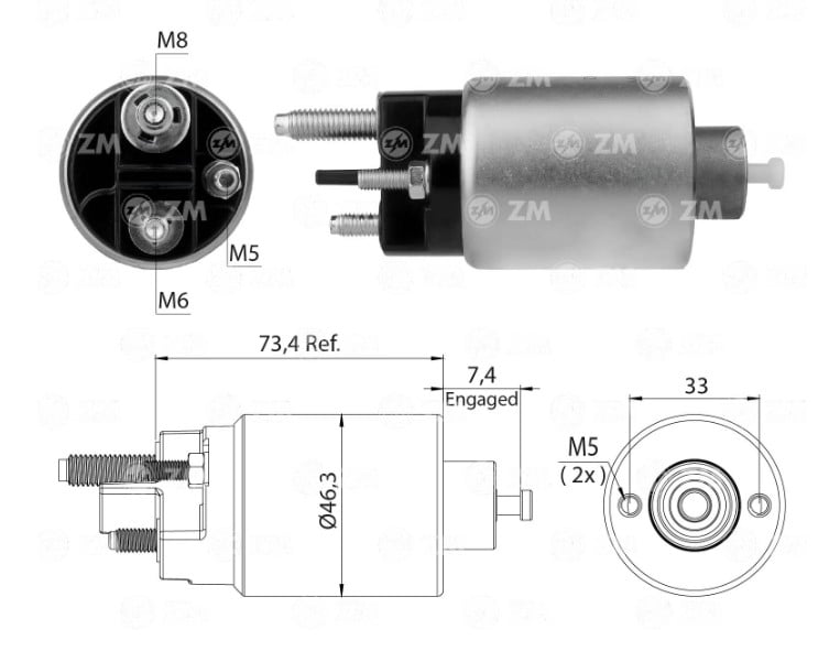 RELE DE PARTIDA NISSAN KICKS - ZM431