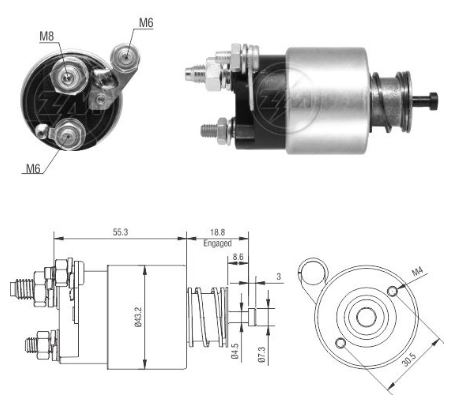 AUTOMATICO RELE MOTOR PARTIDA VALEO NOVA KA-NEW FIESTA  - ZM4391  