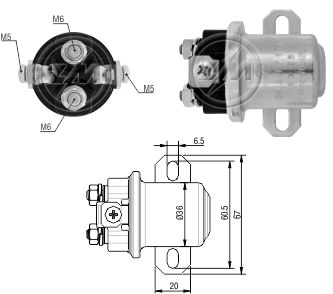 RELE AUXILIAR MOTOR PARTIDA DELCO 39MT 12V - ZM4407  