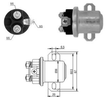 RELÉ AUXILIAR DE PARTIDA 24V FORD CARGO 2632 - ZM 4409