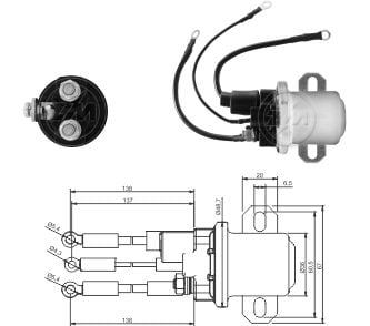 AUTOMATICO RELE MOTOR PARTIDA MITSUBISHI SCANIA P-R-T 24V - ZM4428  