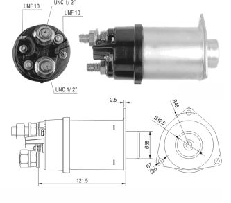 AUTOMATICO RELE MOTOR PARTIDA DELCO GM 42MT 12V S/PISTAO  - ZM457   