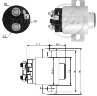 RELE AUXILIAR DE PARTIDA 24V VOLKSWAGEN FORD - ZM 4671
