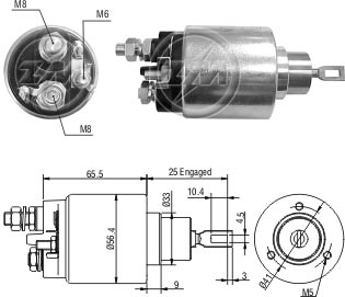 AUTOMATICO RELE MOTOR PARTIDA BOSCH STRADA 1.7 1.9 99..12V - ZM479  