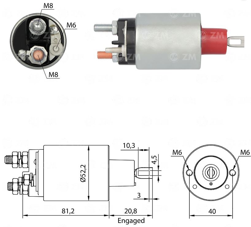 AUTOMATICO PARTIDA INDIEL FIAT CITROEN FORD DUCATO JUMPER RANGER - ZM484 ZM