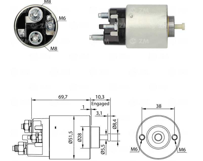 RELE DE PARTIDA MARCH/MICRA/NOTE- ZM4996
