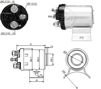 AUTOMATICO RELE MOTOR PARTIDA WAPSA PERKINS F1000 12V  - ZM501  
