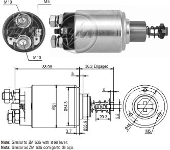 AUTOMATICO PARTIDA BOSCH JF 24V MERCEDES-BENZ L1214 L1217 - ZM536 ZM