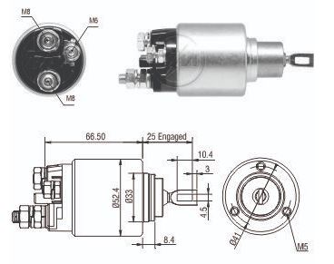 AUTOMATICO RELE MOTOR PARTIDA BOSCH STRADA E-TORQ 12V - ZM5382  