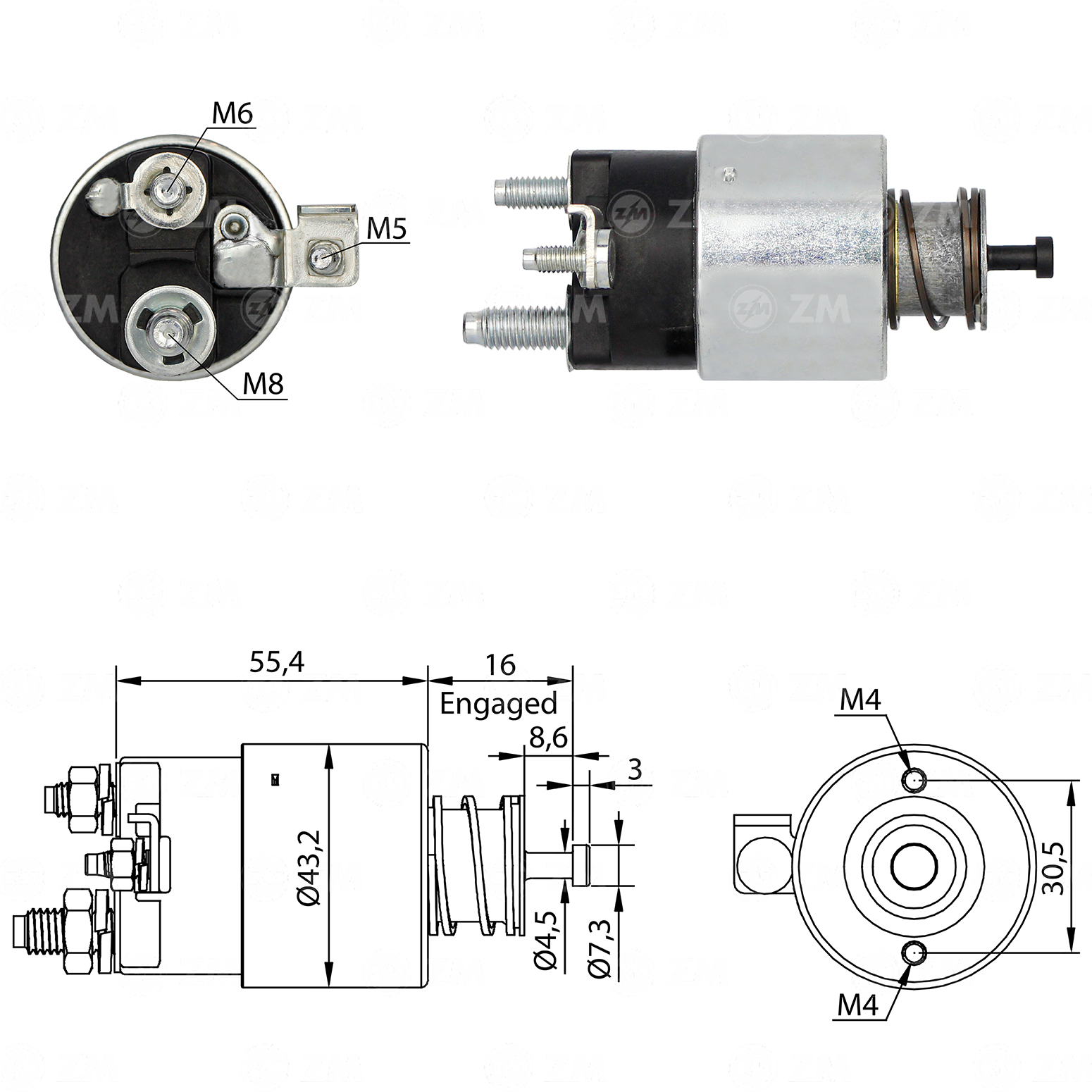 RELE DE PARTIDA PEUGEOT/CITROEN - ZM5391