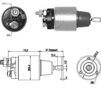 AUTOMATICO RELE MOTOR PARTIDA BOSCH MB JF REDUZIDO 24V  - ZM5671  
