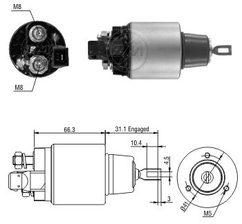 AUTOMATICO RELE MOTOR PARTIDA BOSCH FRONTIER-TROLLER 12V - ZM5972  