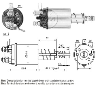 AUTOMATICO RELE MOTOR PARTIDA INDIEL FORD TRATORES 12V  - ZM613  
