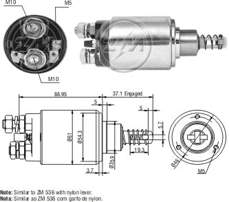 AUTOMATICO RELE MOTOR PARTIDA BOSCH FIAT-MB-CASE JF 24V - ZM636   