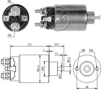 RELE PARTIDA MITSUBISHI 12V MAZDA SUZUKI - ZM697 ZM