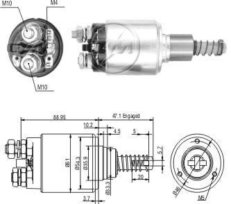 AUTOMATICO RELE MOTOR PARTIDA BOSCH DAF 24V  - ZM736   