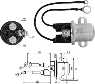 RELE AUXILIAR MOTOR PARTIDA DELCO 37MT/41MT 24V   - ZM7408  