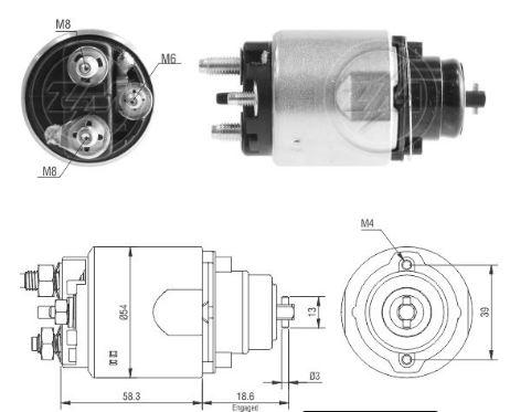 AUTOMATICO RELE MOTOR PARTIDA VALEO GM S10-TRAILBLAZER  - ZM7494  