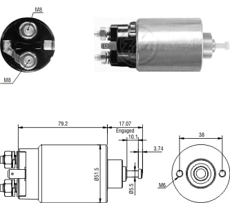 AUTOMATICO RELE MOTOR PARTIDA FORD RANGER - ZM769