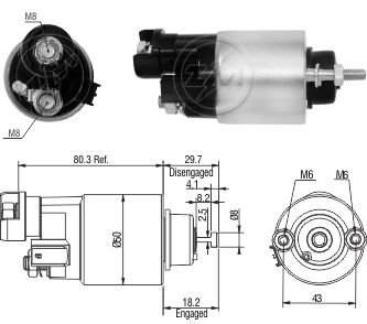 AUTOMATICO RELE MOTOR PARTIDA DENSO HONDA FIT 2007 A 2009 - ZM7705  