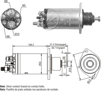AUTOMATICO MOTOR PARTIDA DELCO REMY 28MT 24V MERCEDES-BENZ 1215 1218 - ZM815 ZM