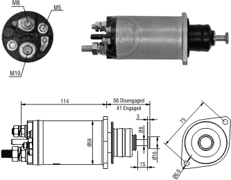 AUTOMATICO PARTIDA DELCO REMY 29MT 12V FORD F-750 F-600 - ZM818 ZM