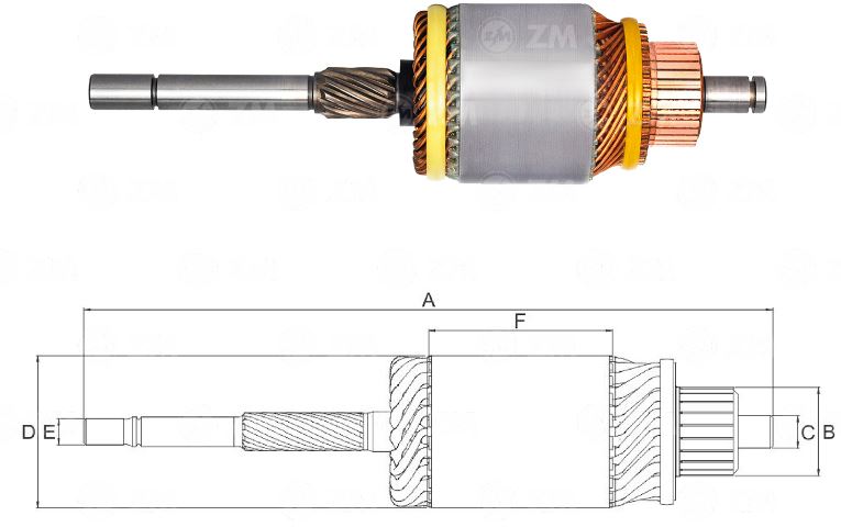 INDUZIDO EF 12V CHEVROLET, VOLKSWAGEN, FIAT UNO, GOL, CHEVETTE - ZM8357130