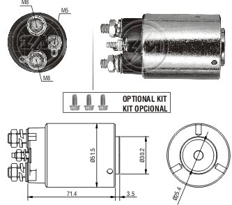 AUTOMATICO RELE MOTOR PARTIDA DELCO GM-GMC 12V  - ZM861  