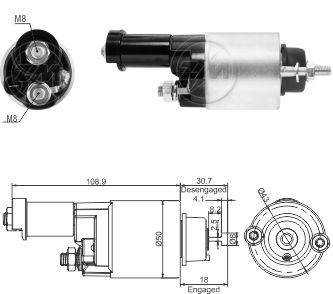 RELE DE PARTIDA DENSO HONDA CIVIC-CRV  - ZM9705 