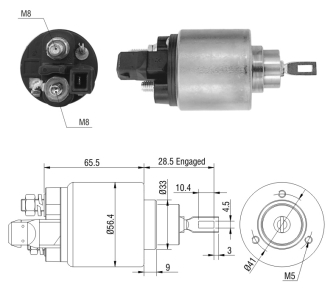 AUTOMATICO RELE MOTOR PARTIDA BOSCH POLO-GOLF 94..  - ZM972  