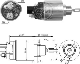 AUTOMATICO RELE MOTOR PARTIDA BOSCH COROLLA 92-00  - ZM978  